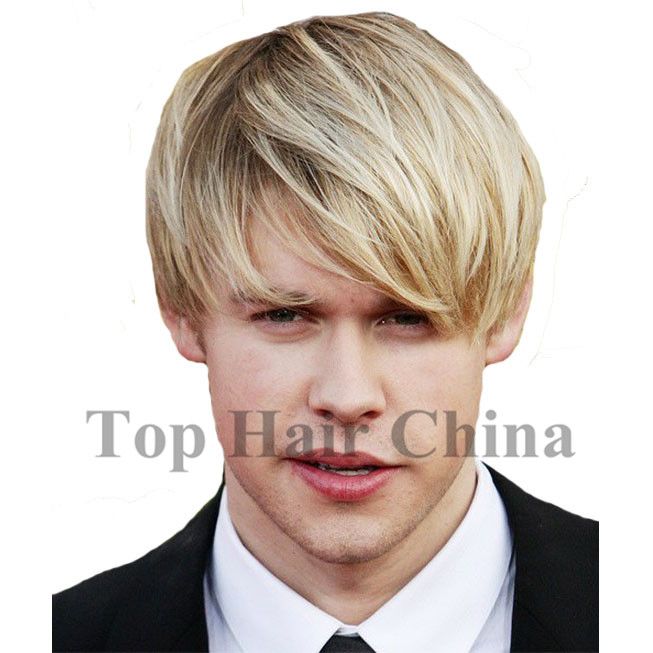 Best Quality Handsome Men Wig High Quality Blonde Color 10 Inch