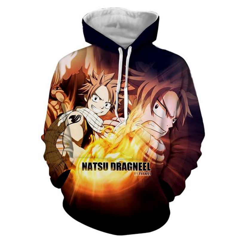 natsu dragneel moletom com capuz