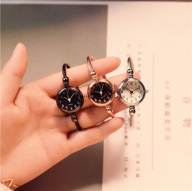 Satin Al Vintage Bilezik Tarzi Kiz Ogrencilere Saatler Zincir Baglanti Eglence Seyretmek Cok Yonlu Basit Kucuk Serit Ins Bagbozumunu Saatler Tl53 53 Tr Dhgate Com