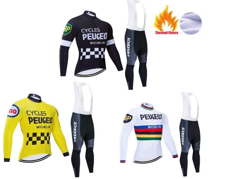 Team Men/'s Bicycle Sports Fleece Jersey Wear Winter Riding Thermal Tops Maillots