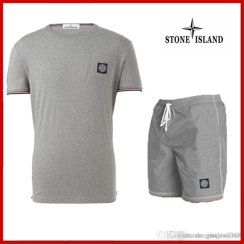 Stone Island Shorts And Hoodie Set 