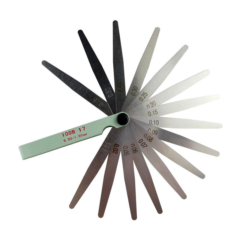 17 Blade Thickness Gap Metric Filler Feeler Gauge Measure Tools 0.02 to 1mm AU