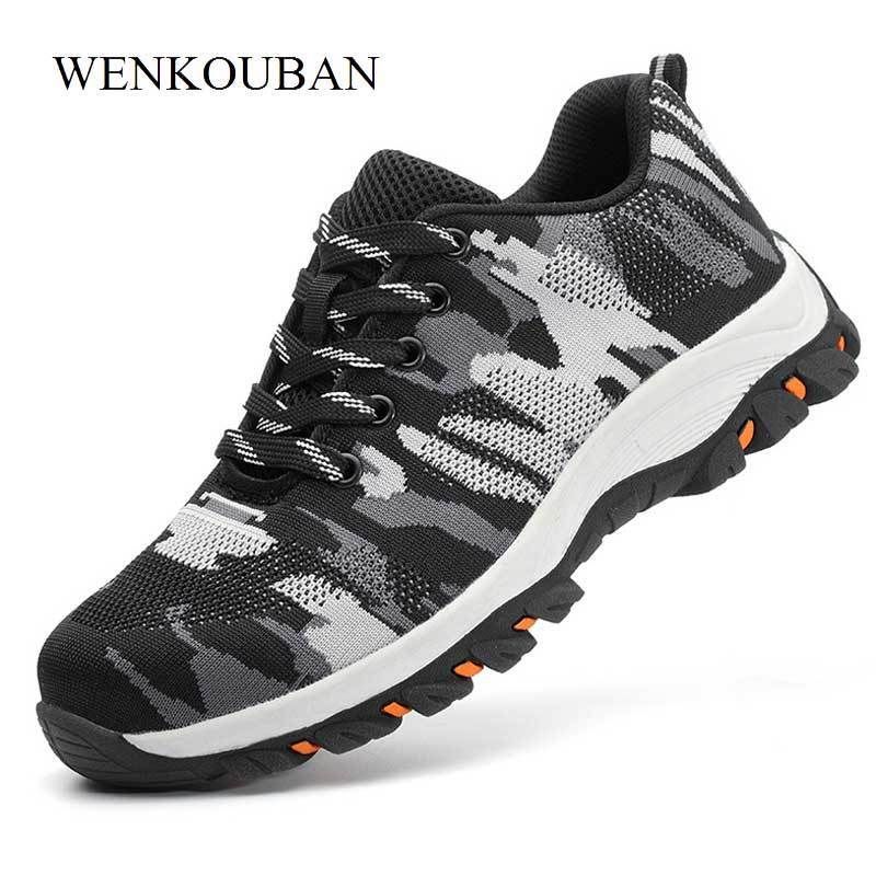 Acquistare Scarpe Da Lavoro In Acciaio Camouflage Scarpe Da Lavoro Uomo In  Acciaio Scarpe Da Lavoro Traspiranti Uomo Scarpe Antinfortunistiche In  Acciaio Da Costruzione A Prova Di Puntura Economico | Consegna Veloce
