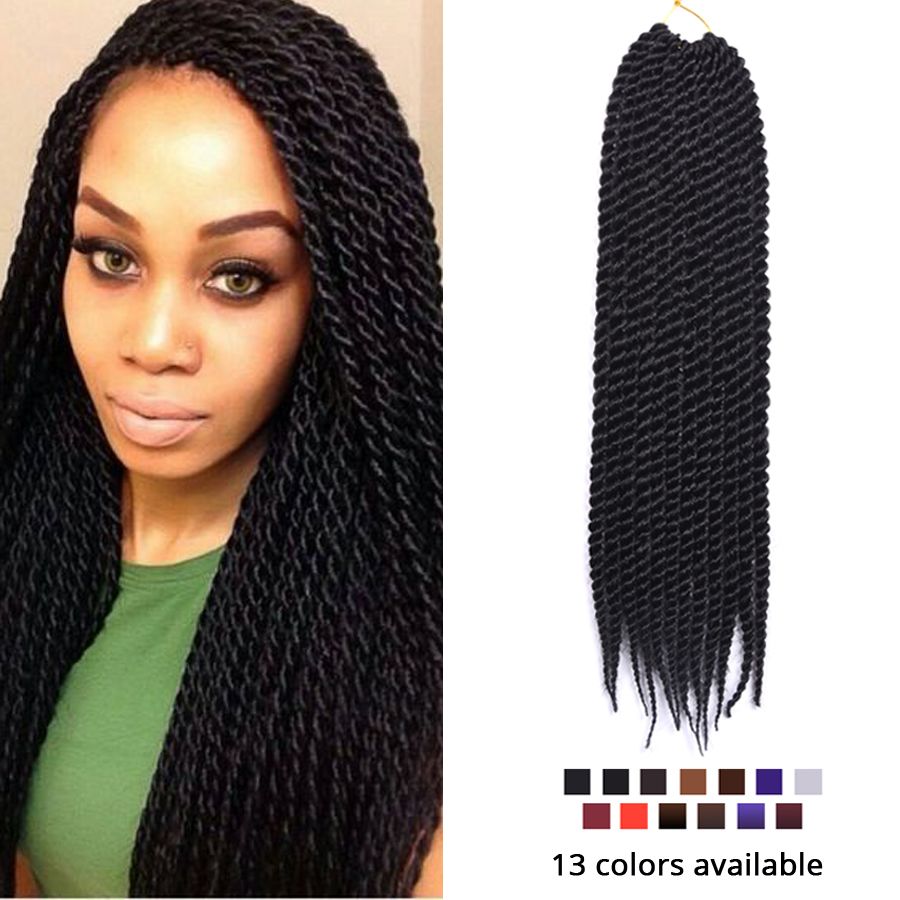 2019 Pack Synthetic Hair Extension Box Braids Crochet Braids