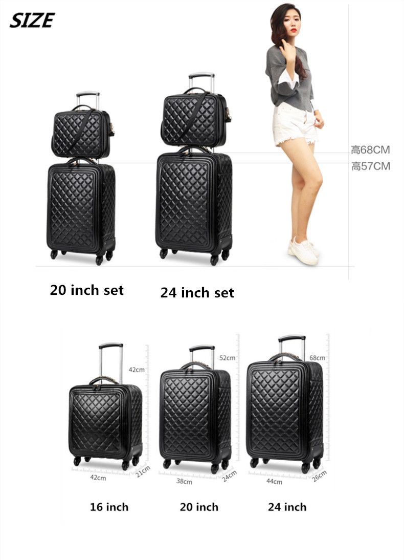 16 inches high by 24 inches wide luggage