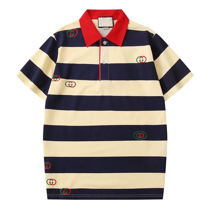 hombre de lujo de la italiana ropa Polos para hombre de lujo de manga corta