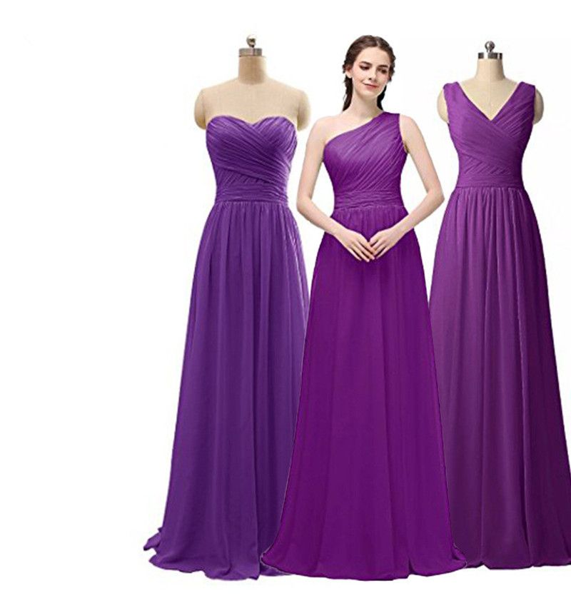 Acquistare Abiti Da Damigella Donore Chiffon Lungo Viola Una Linea  Sweetheart Pieghettato Abito Verde Menta Abito Da Cerimonia Nuziale Da  Damigella Donore Economico Economico | Consegna Veloce E Qualità | DHgate  Italy