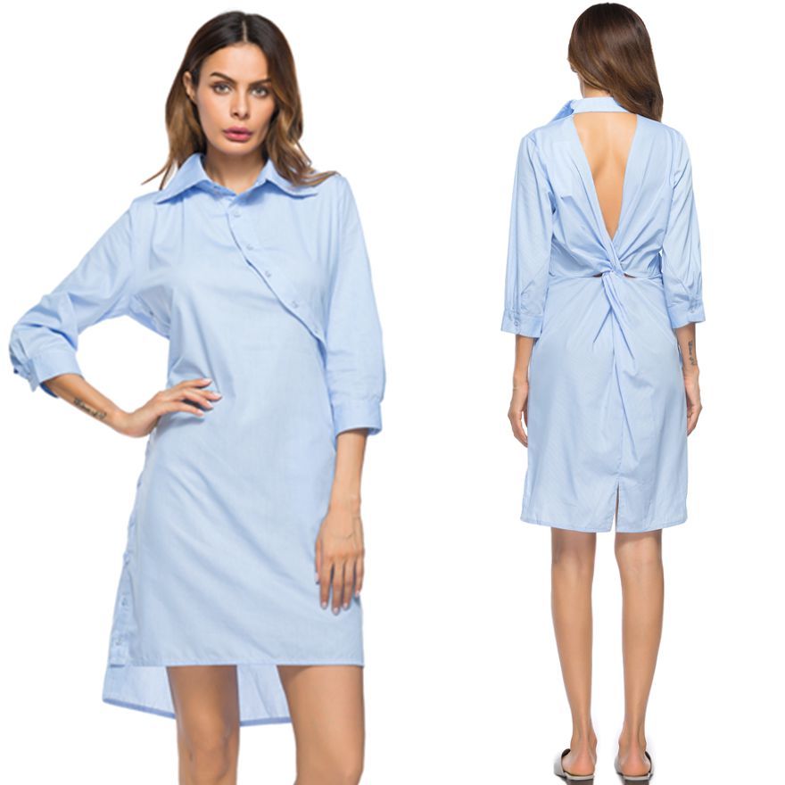 light blue shirt outfit women's