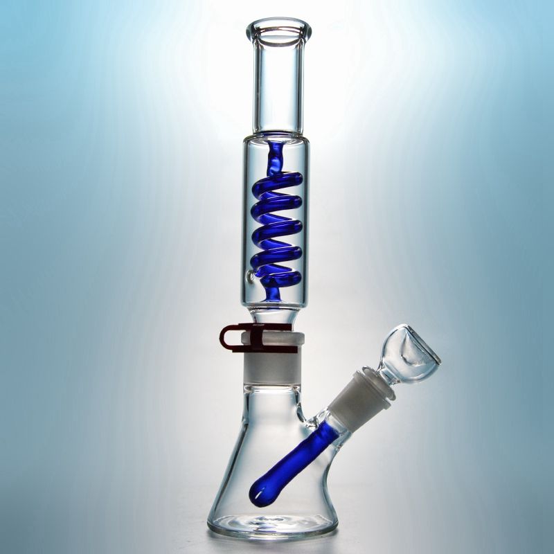 Blue Bong+Bowl+Difussed Downstem+Clip