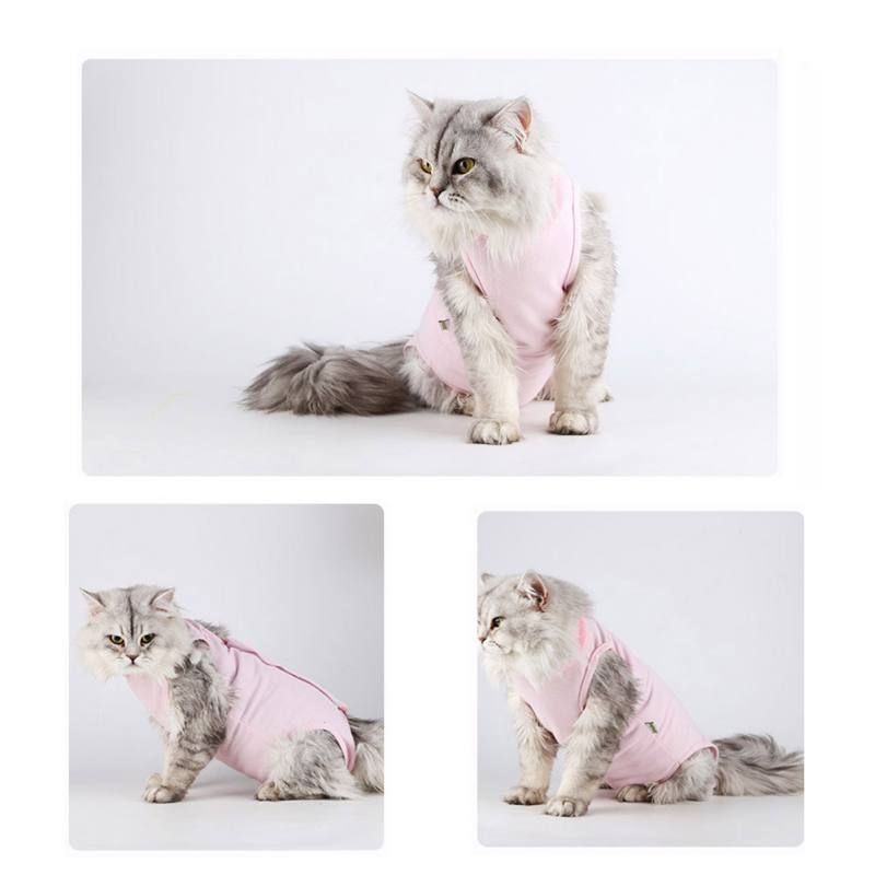 Großhandel Haustier Katze Hund Medizinische Weste Anti Lecken Wunden Tuch Für Erholung Welpen Kätzchen Atmungsaktive Tragen Hoodies Waschbar