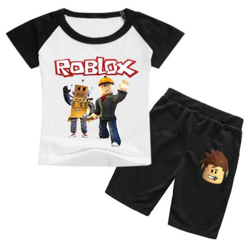 2019 2 8years 2018 Kids Girls Clothes Set Roblox Costume Toddler Girls Summer Clothing Set Boy Summer Set Tshirtjeans Shorts From Fang02 1609