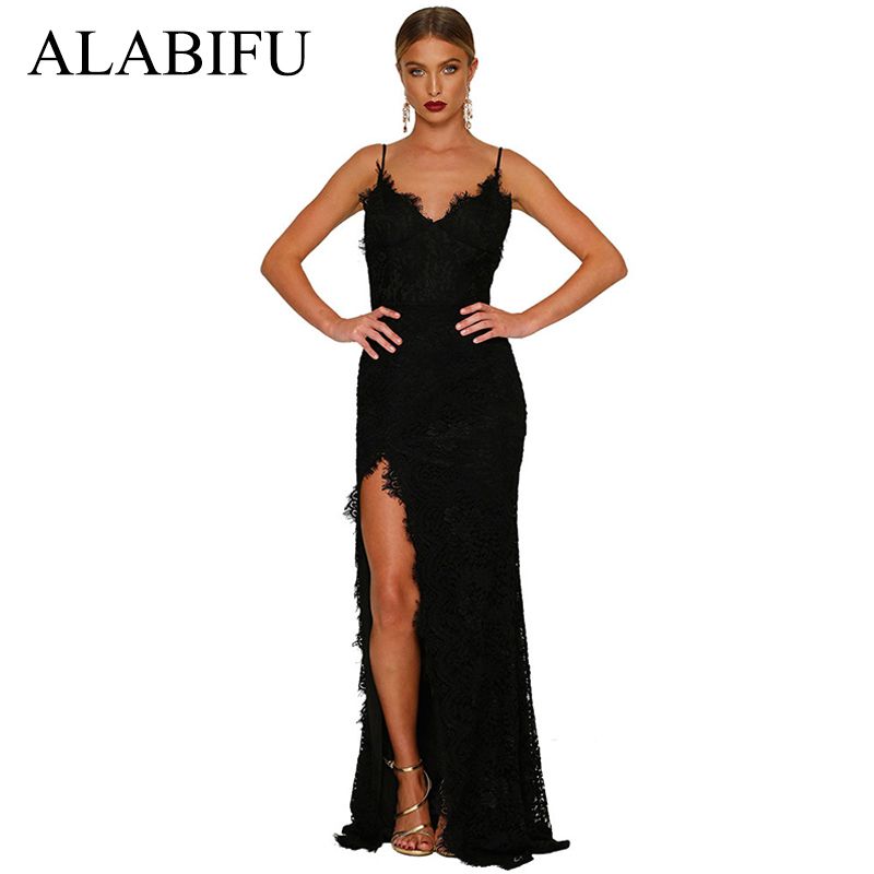 vestito lungo nero estivo