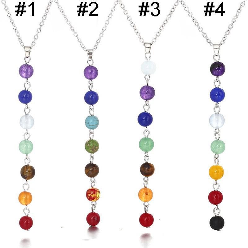 mezcla gusto emoción Venta al por mayor 4 Estilos 7 Collares Chakra Mujeres Yoga Reiki Curación  Equilibrio Joyería Cuentas