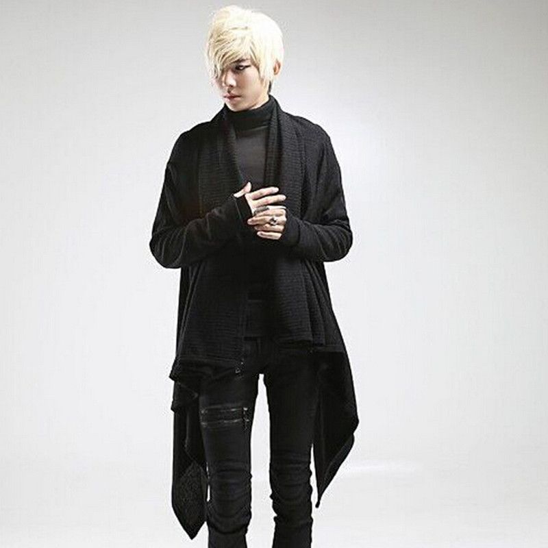 long male cardigan