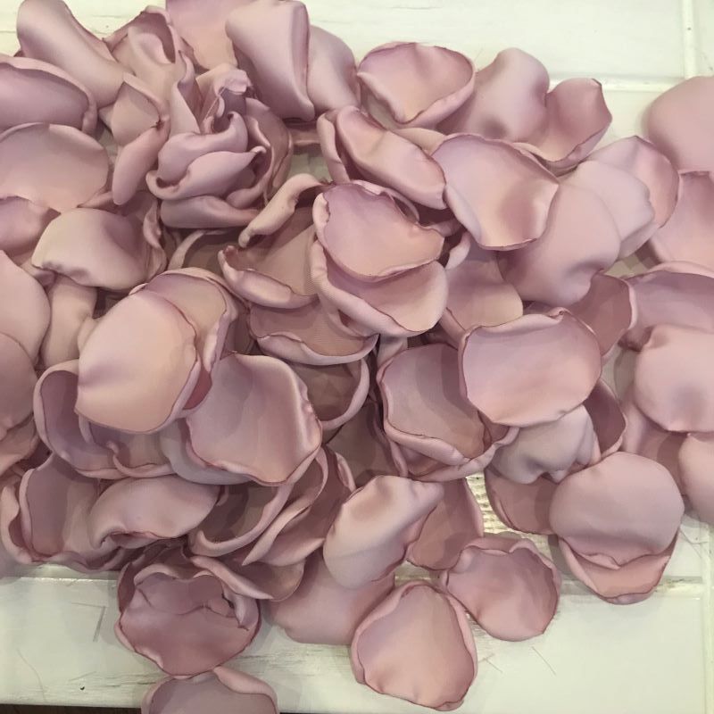dusty rose petals