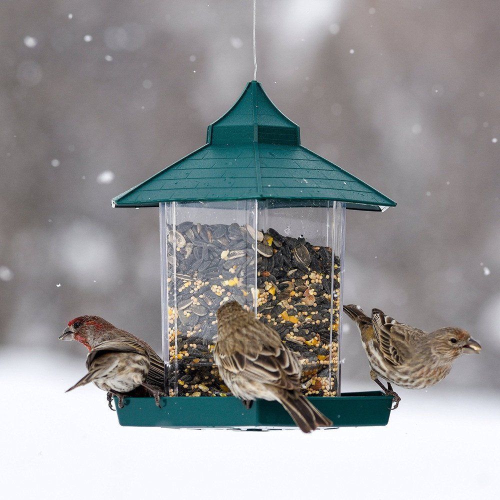 2019 Wild Bird Feeders Plastic Food Container Outdoor Hanging