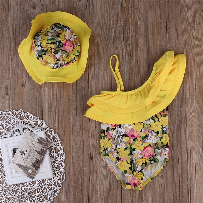 baby sunsuit and hat