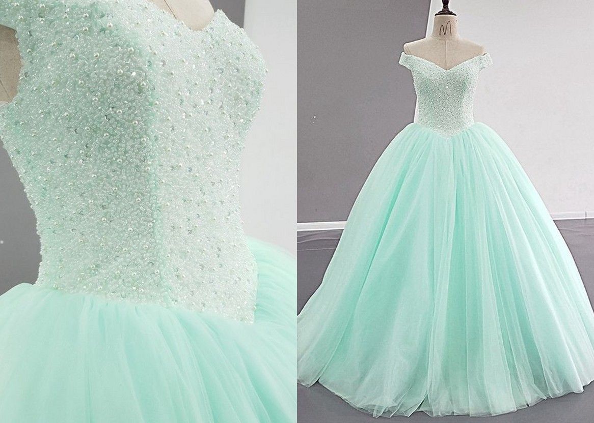 mint quinceanera dresses
