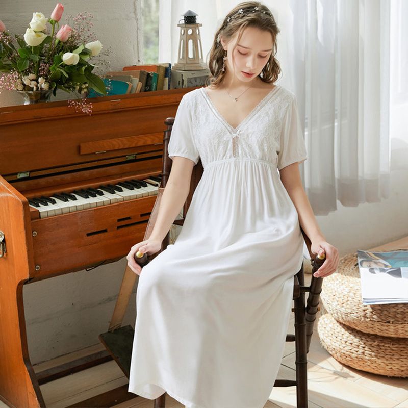 vintage white cotton nightgown
