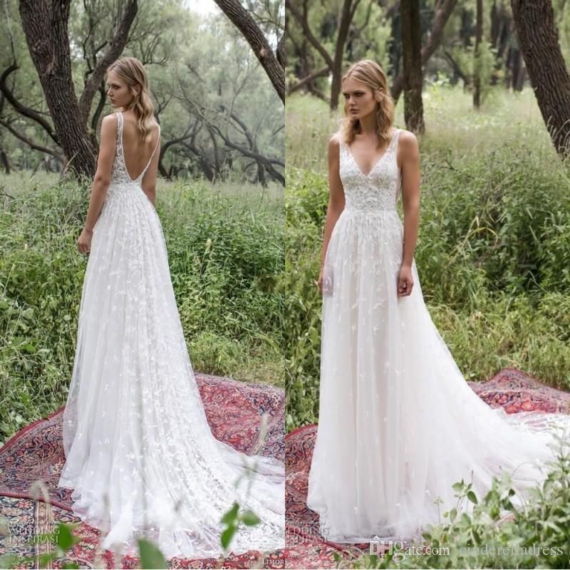 romantic bohemian wedding dresses