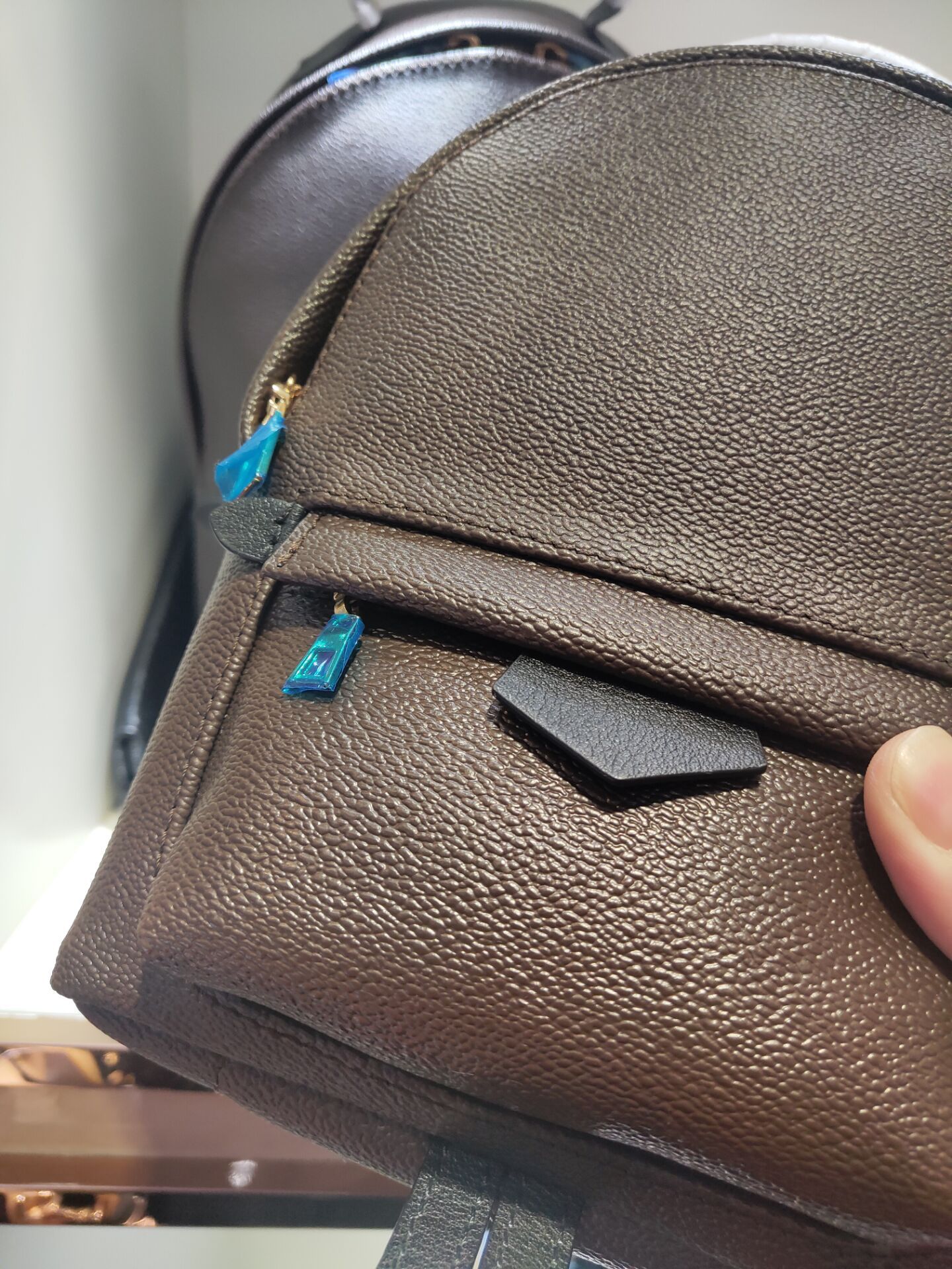 Europ Style Classic Fashon Bag Fashion Palm Springs Backpack Mini Genuine Leather Children ...