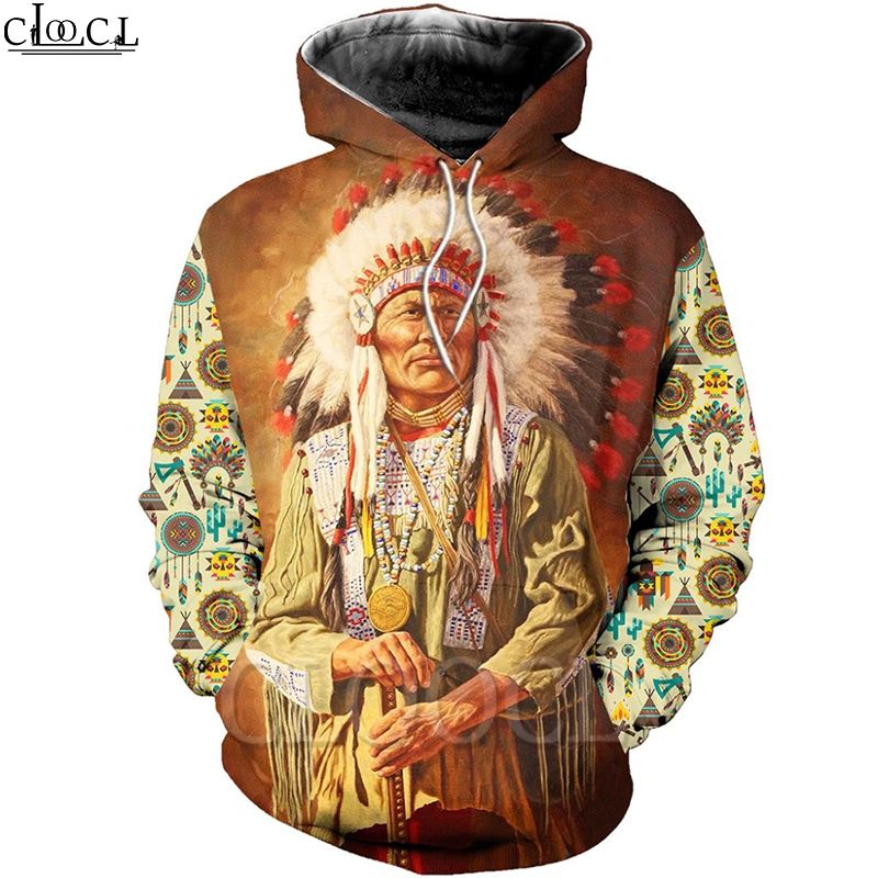 indian print hoodie