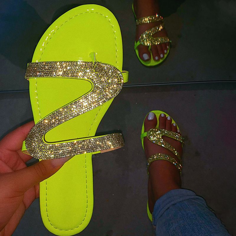 candies bling wedge flip flops