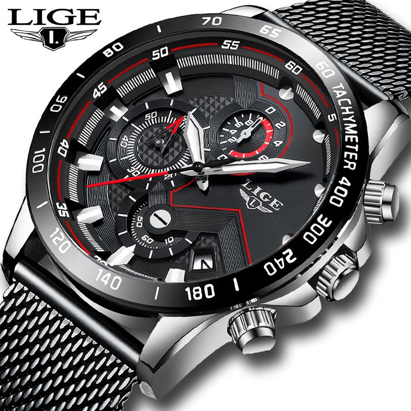 lige watch black
