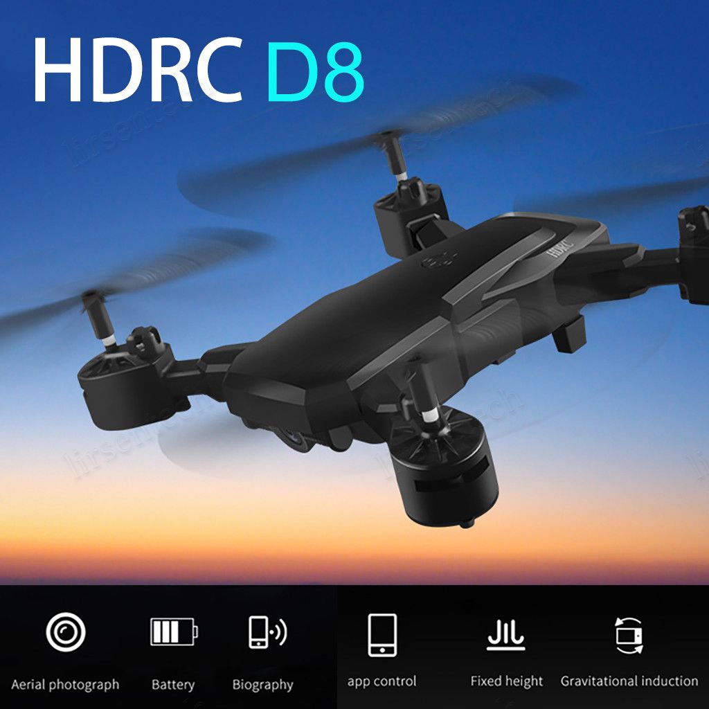 2020 HDRC D8 Foldable WIFI 1080P Four Axis Drone & Camera HD Quadcopter