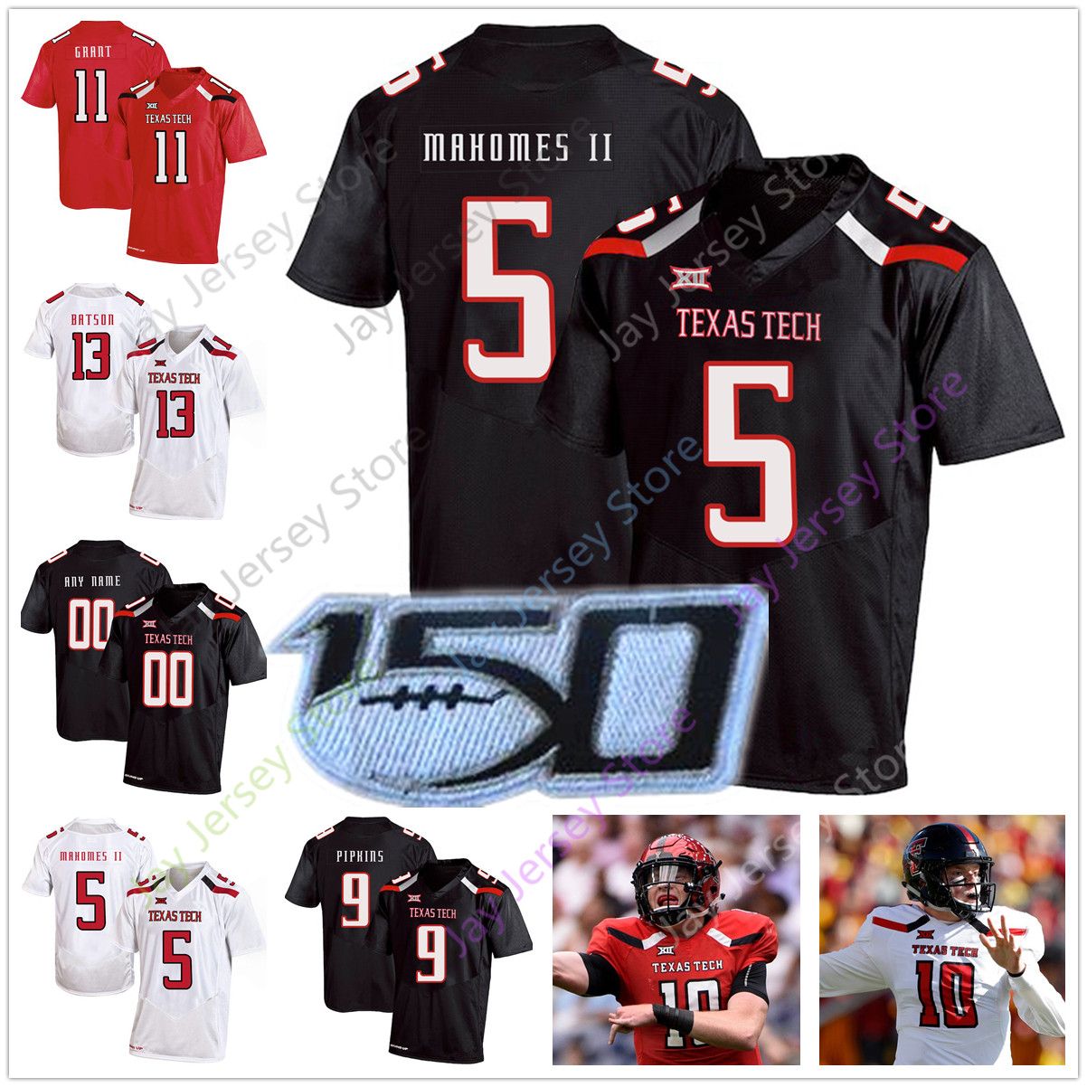 custom texas tech football jersey