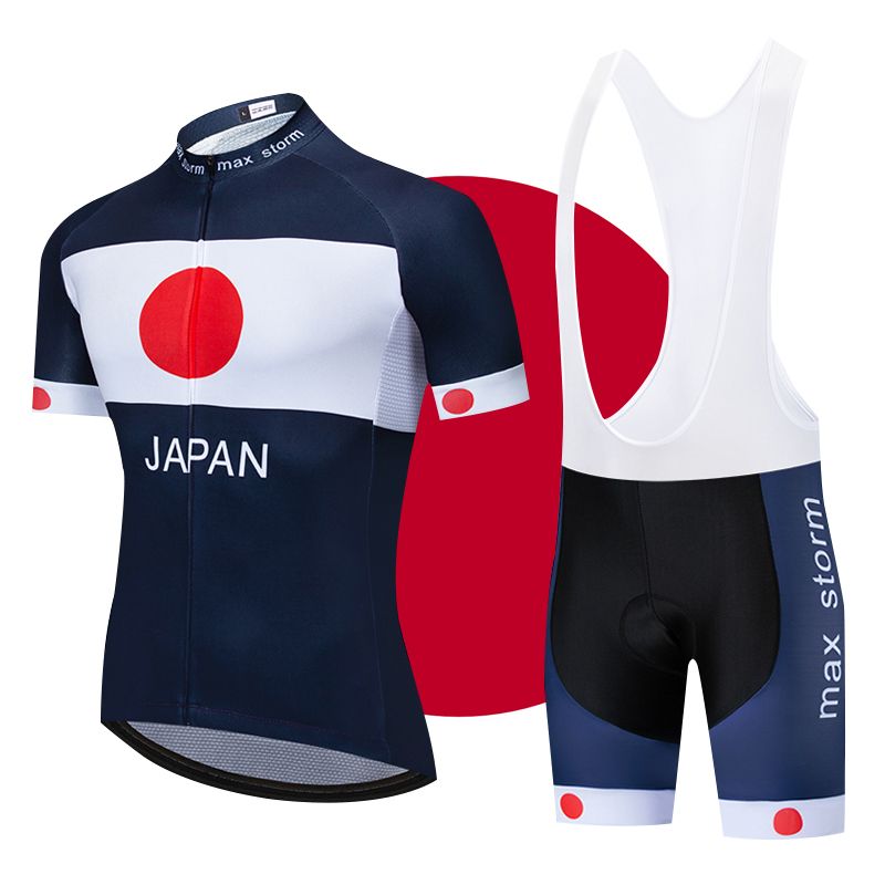 Japan Blue New Team Cycling Jersey Customized Road Mountain Race Top Max Storm Jersey Ciclismo