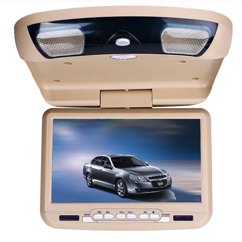 9 Inch Flip Down Dvd 800x480 Swivel Screen Monitor Roof Mount Car Dvd