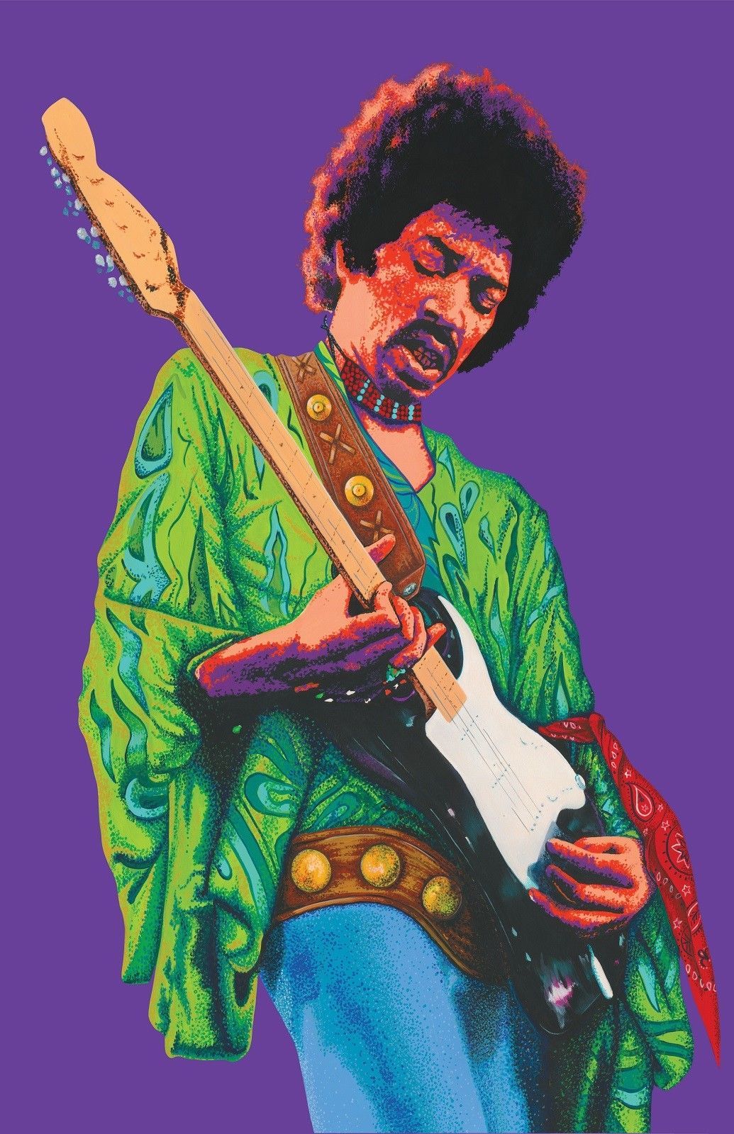 Jimmy Hendrix Art Silk Poster 24x36inch