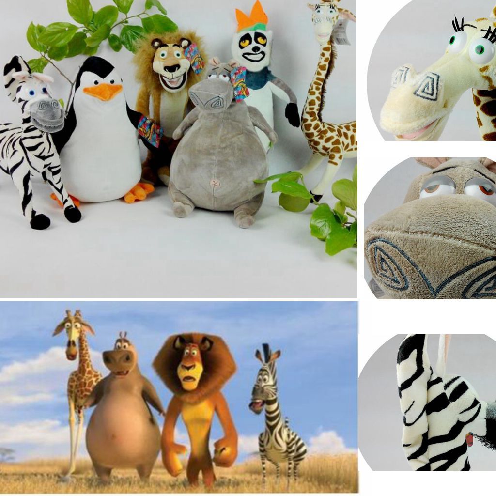 ven nadar Vista Madagascar Alex Marty Melman Gloria juguetes de peluche león cebra mono pingüino hipopótamo juguetes blandos muñeco ven nadar Vista Madagascar Alex Marty Melman Gloria juguetes de peluche león cebra mono pingüino hipopótamo juguetes blandos muñeco