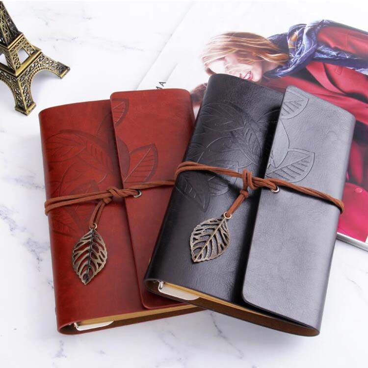 Satin Al Ozel Logo Vintage Koyu Kahverengi Kapak Serbest Yaprak Bos Defter Dergisi Gunlugu Not Defteri Kitap Retro Yaprak Seyahat Gunlugu Defterler Kirtasiye Tl90 73 Dhgate Comda