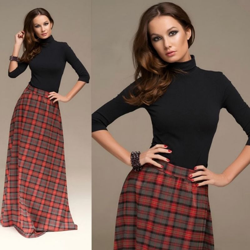 vestido de inverno midi