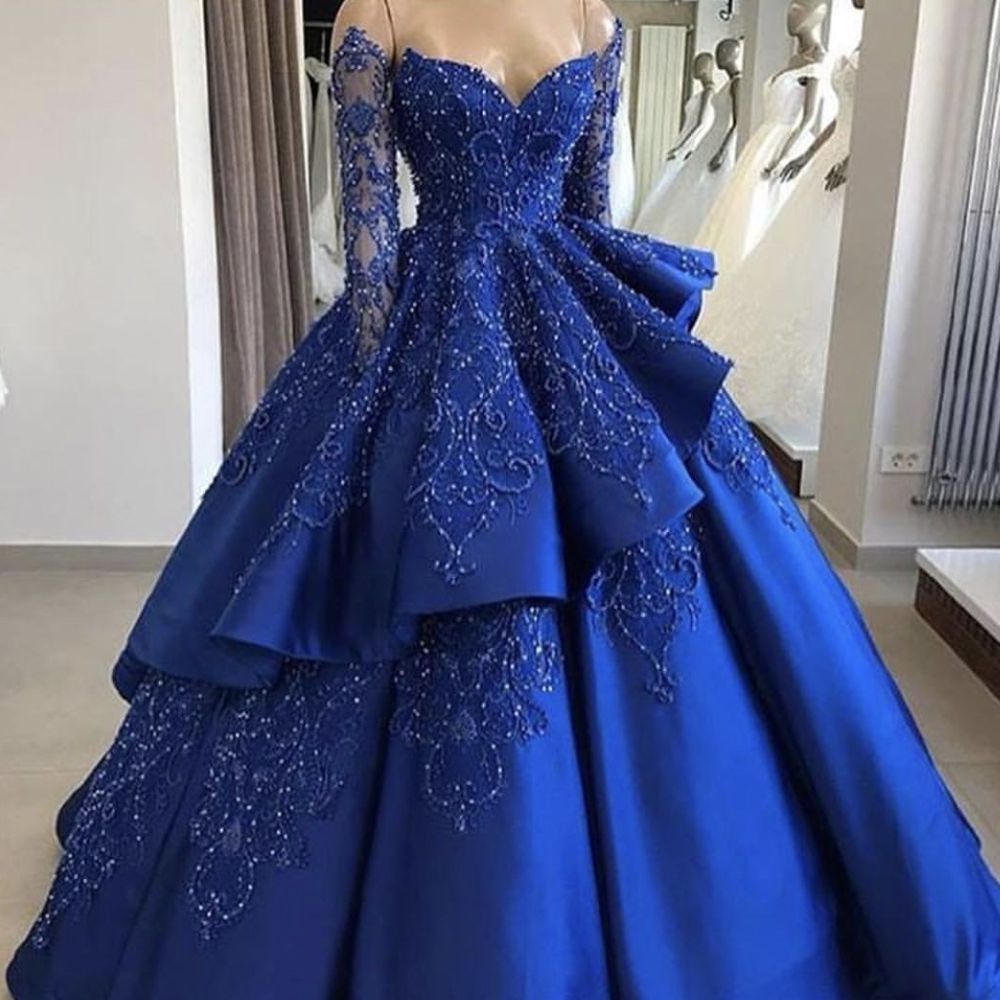 Prom Dresses Royal Blue Sweetheart ...