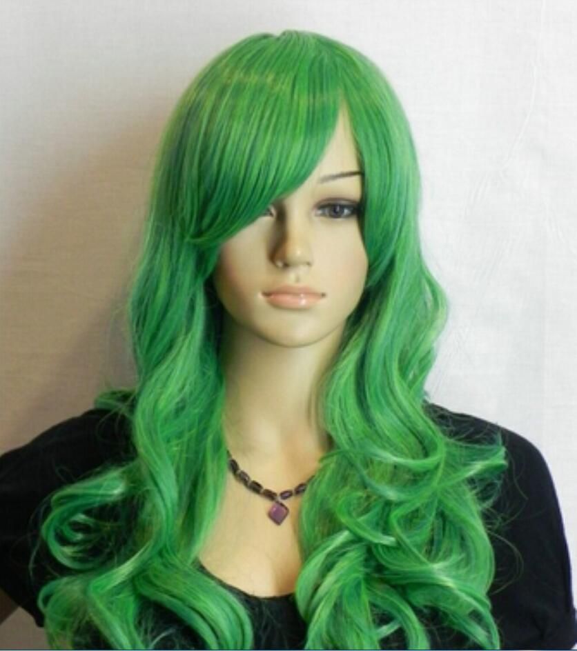 womens green wig