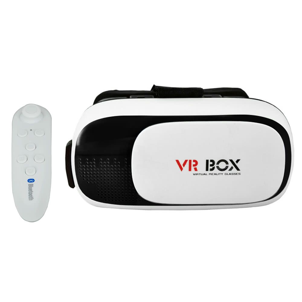 Saml op Stor eg symptom Headset Bluetooth 3.0 Remote control Universal VR Box Virtual Reality 3D VR  Glasses Game Movie 3D