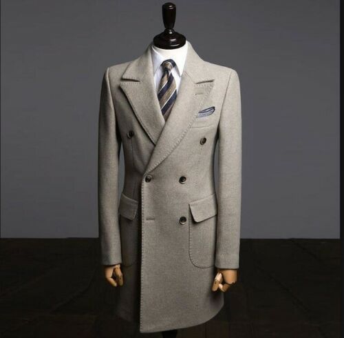 Gray Luxury British Style Men Wedding Suits Groom Wear Blazer Overcoat Trench Coat Long Wool Blend Jacket Only One Piece From Foreverbridal 53 36 Dhgate Com Gray Luxury British Style Men Wedding, Wearing A Trench Coat To Wedding