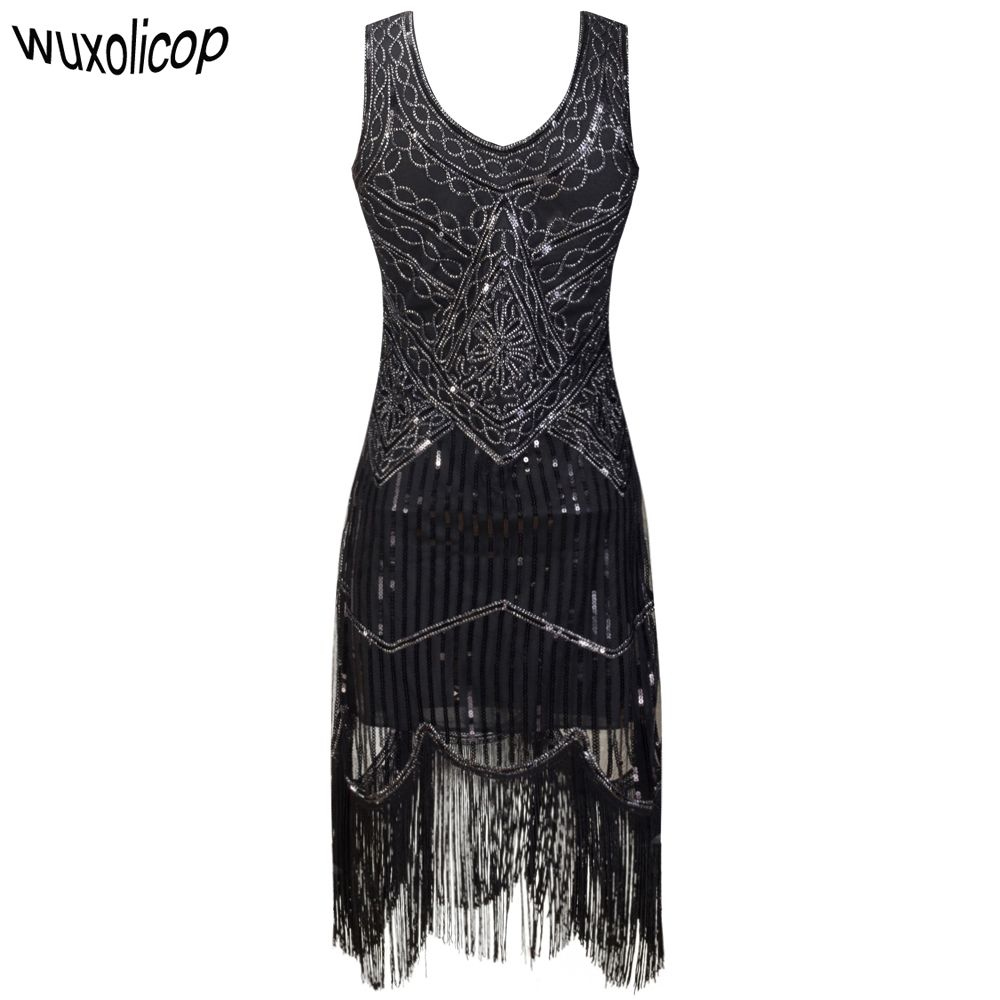 great gatsby fringe dress