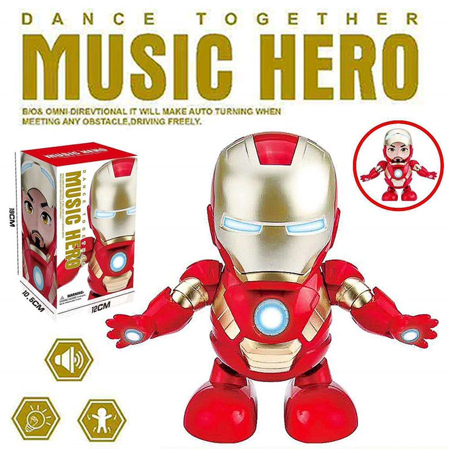 juguete iron man que baila