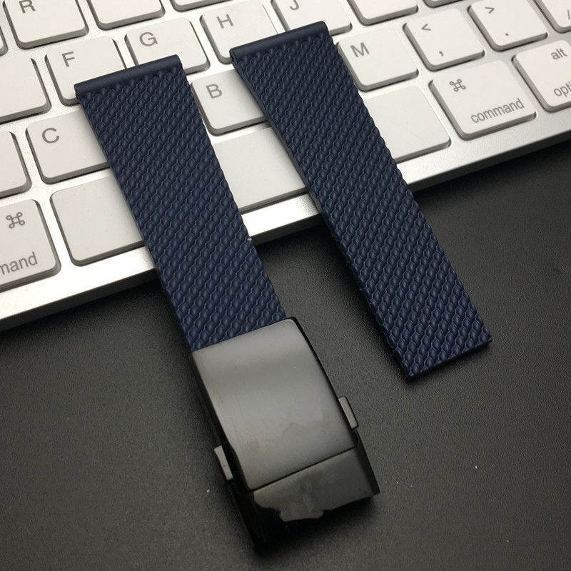 24mm Blue strap Black buckle