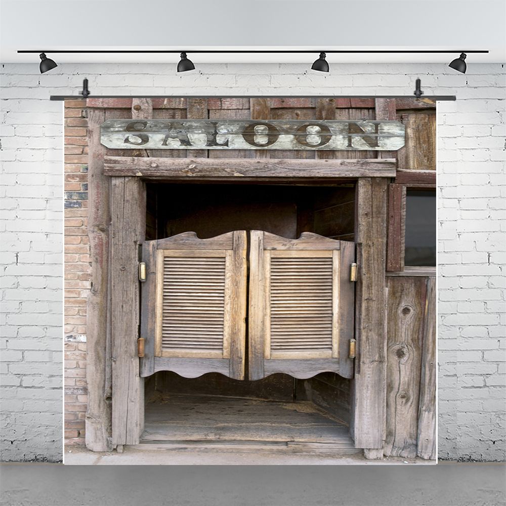 2019 Dream 5x7ft 150x220cm Retro Wood Door Backdrop Western