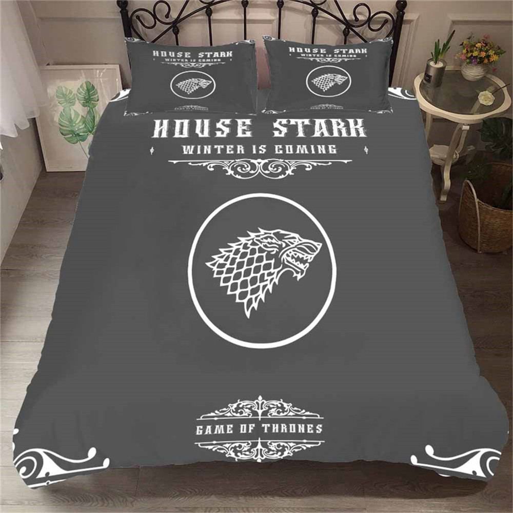King Size Bedding Set Monster Head Simple Game Of Thrones Duvet