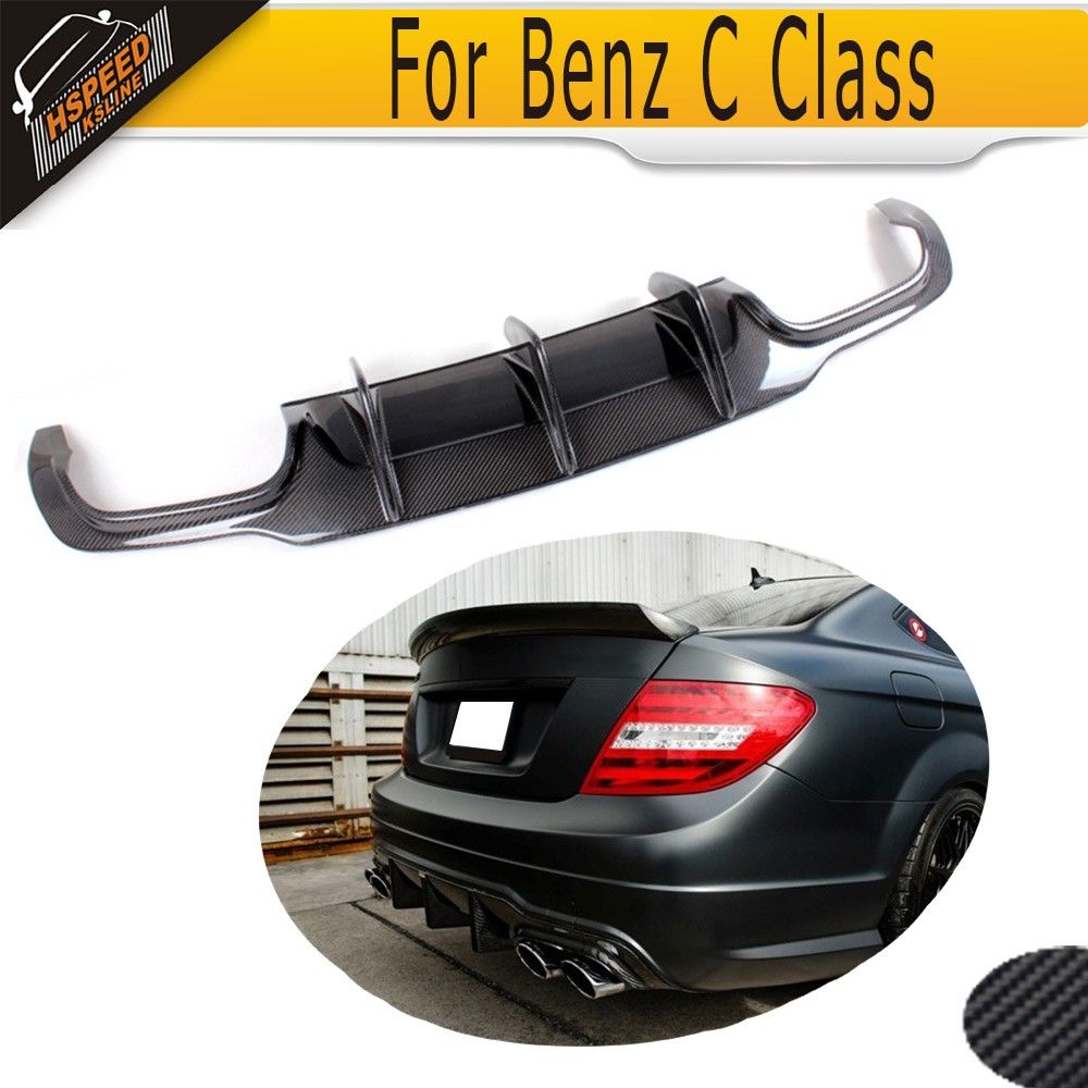 Fibre De Carbone Becquets ArrièRe Pour Mercedes Benz W205 C63 AMG PSM 2015-2017 Queue Stabilité Diffuseur LèVre D/'Aile Becquet Diffuseur Accessoires