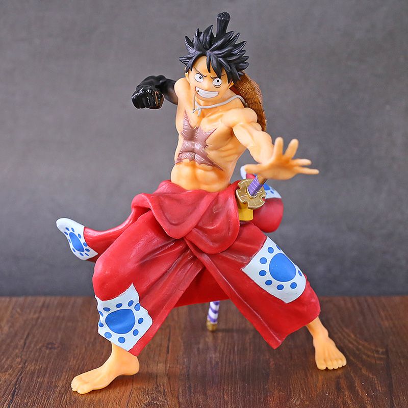 One Piece Figure - Luffy Zoro Sanji Kimono Ver. Head Bust Portrait Action  Figure
