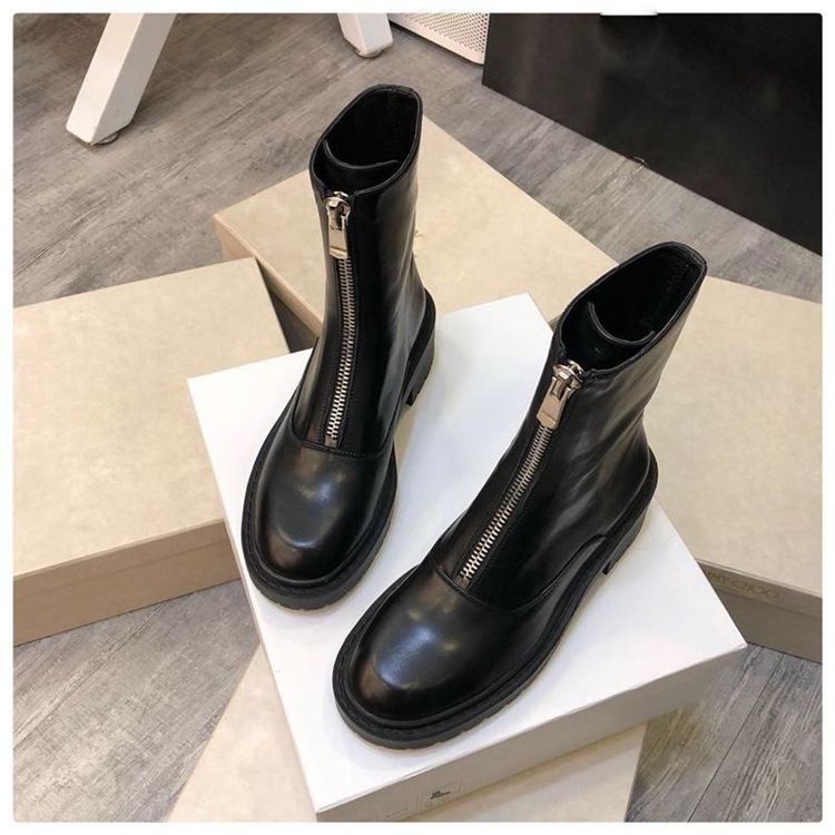 bottines zip devant