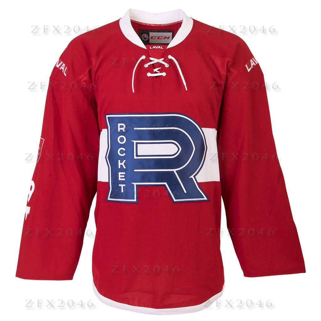 The best selling] Personalized AHL Laval Rocket White jersey Style