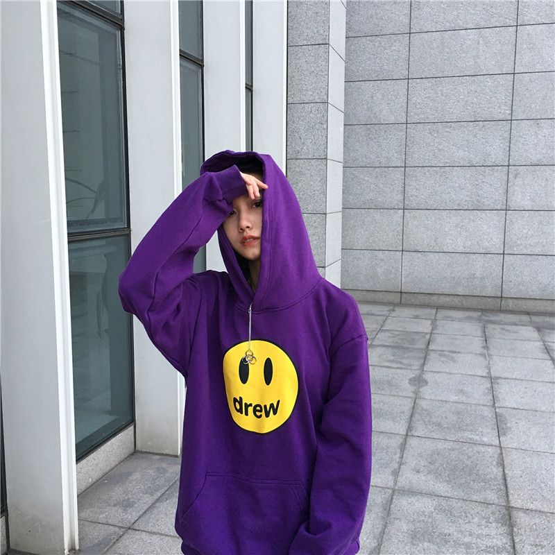 Acquistare Drew House Designer Felpa Con Cappuccio Donne Degli Uomini Di  Hip Hop Stampa A Manica Lunga Con Cappuccio Viola Allentato Casuale Felpate  Economico | Consegna Veloce E Qualità | DHgate Italy